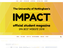 Tablet Screenshot of impactnottingham.com